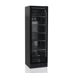 TEFCOLD - Armoire à boisson noire 347 L - 1 porte vitrée sans cadre