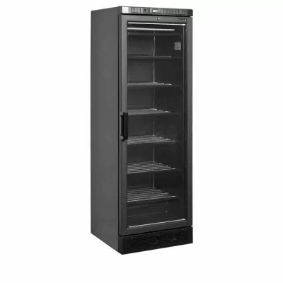 TEFCOLD - Congélateur vitré noir 1 porte 270 L