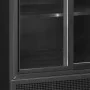 TEFCOLD - Vitrine réfrigérée noire 2 portes avec caisson 462 L