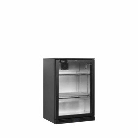 TEFCOLD - Arrière de bar noir 1 porte vitrée battante 118 L