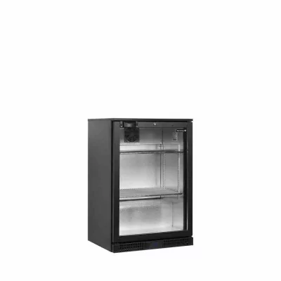 TEFCOLD - Arrière de bar noir 1 porte vitrée battante 118 L