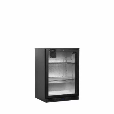 TEFCOLD - Arrière de bar noir 1 porte vitrée 115 L