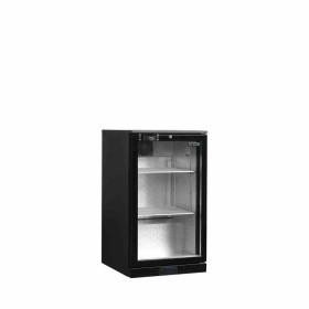 TEFCOLD - Arrière de bar noir 1 porte vitrée battante 94 L