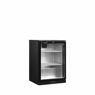 TEFCOLD - Arrière de bar noir 1 porte vitrée battante 115 L