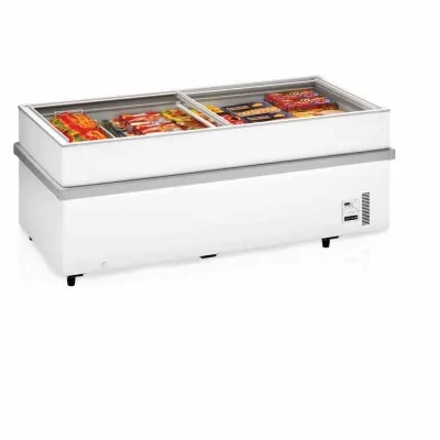 TEFCOLD - Congélateur libre-service de supermarché blanc 652 L