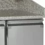 TEFCOLD - Comptoir à pizza 3 portes GN1/1 dessus granite 368 L