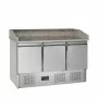 TEFCOLD - Comptoir à pizza 3 portes GN1/1 dessus granite 368 L