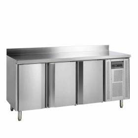 TEFCOLD - Table réfrigérée négative 3 portes GN 1/1 avec dosseret 402 L