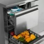 TEFCOLD - Table réfrigérée inox avec dosseret 2 portes pleines GN 1/1 272 L