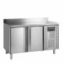 TEFCOLD - Table réfrigérée inox avec dosseret 2 portes GN 1/1 190 L