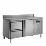 TEFCOLD - Table réfrigérée inox avec dosseret 1 porte 2 tiroirs GN 1/1 272 L