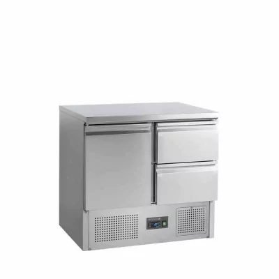 TEFCOLD - Table réfrigérée positive 1 porte + 2 tiroirs GN 1/1 230 L