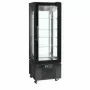 TEFCOLD - Vitrine 4 faces vitrées froid positif noire 248 L