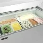 TEFCOLD - Vitrine à crème glacée couvercles plats et pare-haleine 255 L