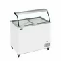 TEFCOLD - Vitrine à crème glacée couvercles plats et pare-haleine 255 L