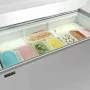 TEFCOLD - Vitrine à crème glacée couvercles inclinés et pare-haleine 325 L