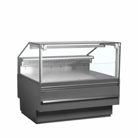 TEFCOLD - Vitrine de service plan de travail 900 mm grise 325 L