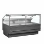 TEFCOLD - Vitrine de service plan de travail 900 mm grise 489 L