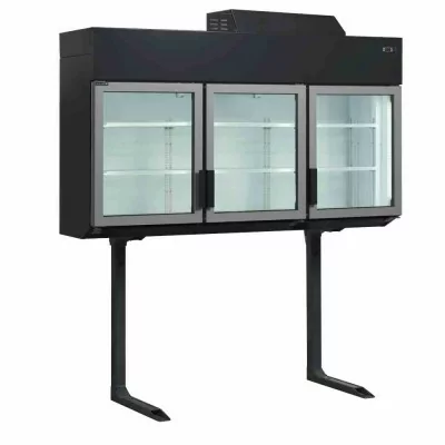 TEFCOLD - Congélateur/réfrigérateur mural noir basse conso 3 portes 545 L