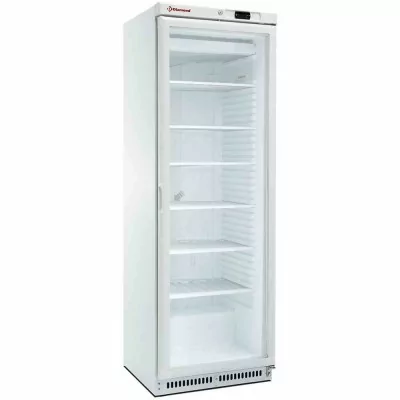 DIAMOND - Armoire congélateur statique porte vitrée 400 L blanc