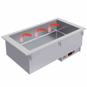 DIAMOND - Elément bain-marie 2 GN 1/1 à sec ventilé