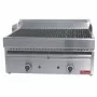 DIAMOND - Grill-vapeur gaz avec grille de cuisson en fonte Top grille 660 x 470 mm