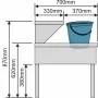 DIAMOND - Lave-mains combiné sur piètement