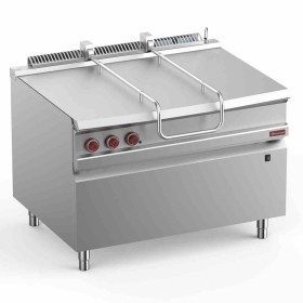 DIAMOND - Sauteuse basculante gaz cuve inox 120 L sur meuble