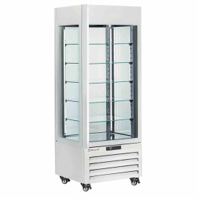 DIAMOND - Vitrine FULL vitrée 440 L 5 niveaux en verre ventilée ICE CREAM & PASTRY blanc