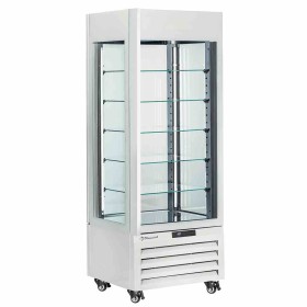 DIAMOND - Vitrine FULL vitrée 440 L 5 niveaux en verre ventilée PASTRY blanc