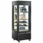 DIAMOND - Vitrine FULL vitrée 440 L 1 niveau + 4 étagères ventilée WINE noir