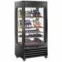 DIAMOND - Vitrine FULL vitrée 600 L 1 niveau + 4 étagères ventilée WINE noir