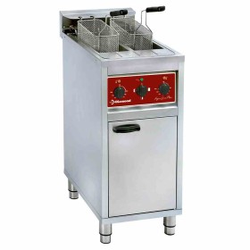 DIAMOND - Déclassé - Friteuse électrique 2 x 10 L sur meuble