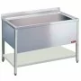 DIAMOND - Plonge inox cuve large L. 1200 mm