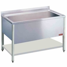 DIAMOND - Plonge inox cuve large L. 1600 mm