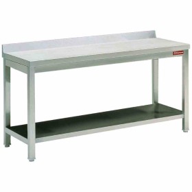 DIAMOND - Table inox adossée P. 700 mm L. 1000 mm