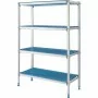 DIAMOND - Rayonnage linéaire en aluminium anodisé GN 4 niveaux Modular Rack L. 890 mm