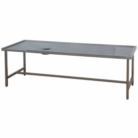 DIAMOND - Table de triage droite avec trou vide-ordures L. 2100 mm