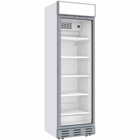 DIVERSO - Vitrine ventilée positive 382 L blanche avec caisson lumineux