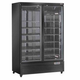 DIVERSO - Vitrine frigorifique verticale 2 portes 1085 L noire