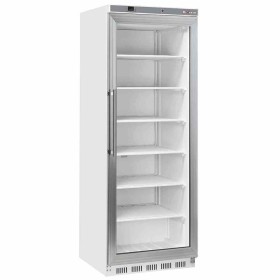 DIVERSO - Armoire congélateur porte vitrée statique 400 L blanc