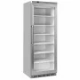 DIVERSO - Armoire congélateur porte vitrée statique 400 L acier inox