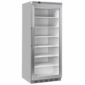 DIVERSO - Armoire congélateur porte vitrée statique 600 L acier inox