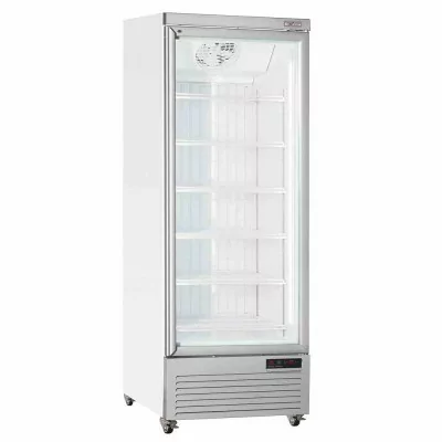 DIVERSO - Vitrine freezer verticale 560 L blanche