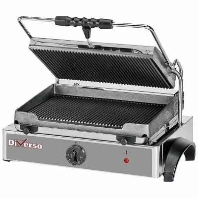 DIVERSO - Grill panini électrique medium plaques rainurées