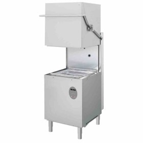 DIVERSO - Lave-vaisselle capot panier carré 500 x 500 mm avec doseur de produit de lavage