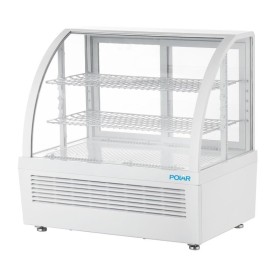 POLAR - Vitrine réfrigérée de comptoir série C blanche 100 L