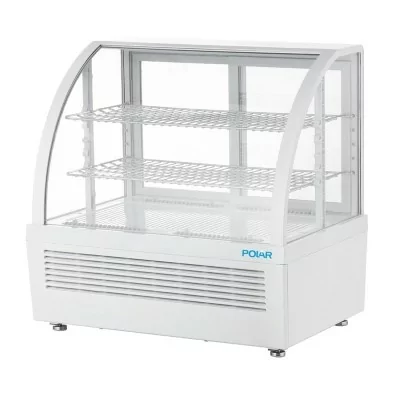 POLAR - Vitrine réfrigérée de comptoir série C blanche 100 L