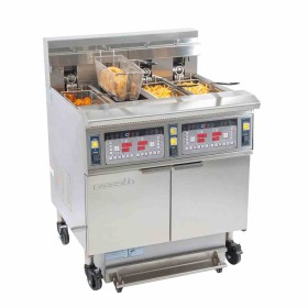 CASSELIN - Friteuse électrique avec filtration 4 x 12 litres 17 + 17 kW