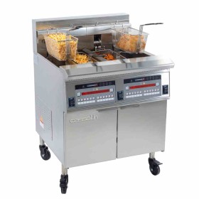 CASSELIN - Friteuse électrique avec filtration 2 x 22 litres 17 + 17 kW